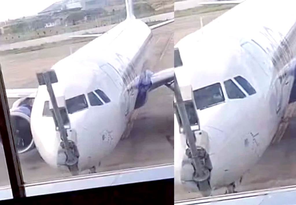 IndiGo aircraft hits pole at Srinagar Airport all 200 passengers safe